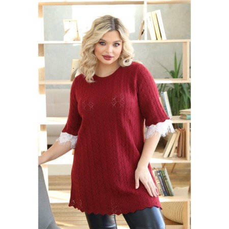 Female dress, size 52, burgundy color