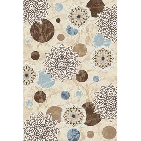 Rectangular carpet Merinos Valencia Deluxe, size 80x150 cm, color Cream-Brown mr