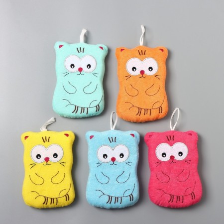 Body washcloth children's share "cats", color mix-10