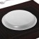 Plastic disposable dessert, d = 16.5 cm, white color