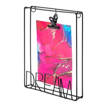 Metal photo frame "Dream", 18 × 3 × 23 cm, black color