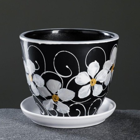 Set of flower pots 4 pcs. Night violet 0.4 / 1 / 2.5 / 5 l-1