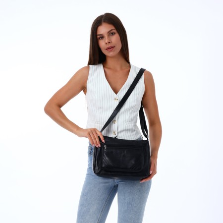 Women's bag with lightning, black color-6