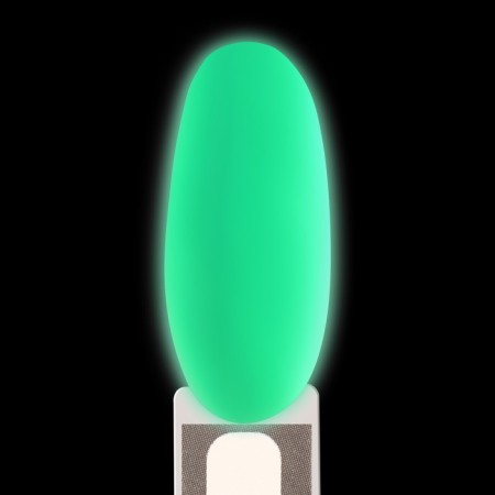 Gel nail polish, Glow in the Dark, 3-phase, 8ml, LED/UV, fluorescent, bright green color (22)-11