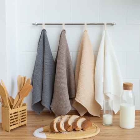SL Home Linen towel, gray color 38x65cm, flax 29%, HL 71%, 215 g/m2-2