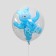 Polymer ball 24 "Ball in the ball. Bear", blue color