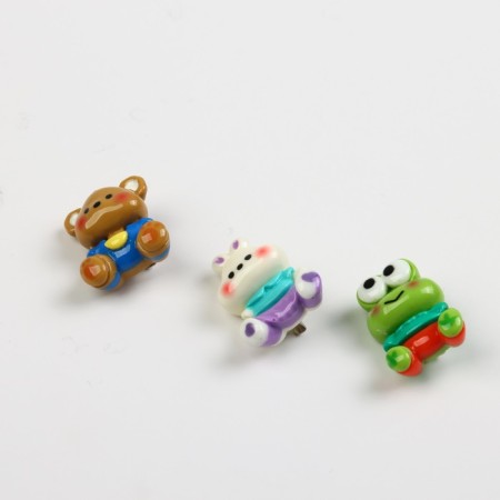 A set of plastic badges "Merry Party", 3 pcs, 2.1 x 2.9 cm-2