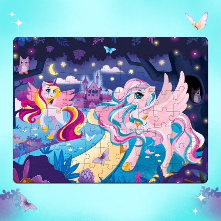 Puzzles luminous "fairy -tale ponies", 88 details-4