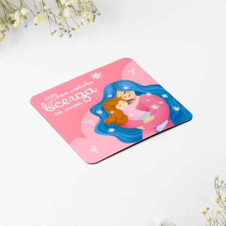 Gift set "best mom", magnet + keychain, 10 x 19 cm.-3