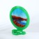 Mirror desktop, mirror surface d = 12 cm, packing 10 pcs, green color