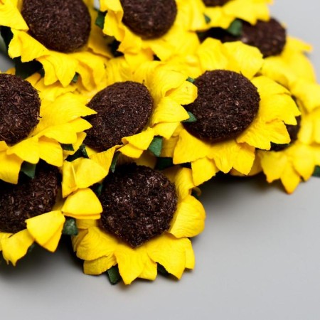 Flowers for decorating "sunflower" 1 bouquet = 10 colors 7x3x3 cm-3