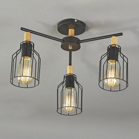 Ceiling lamp 3x60W E27, size 50x50x31 cm-2