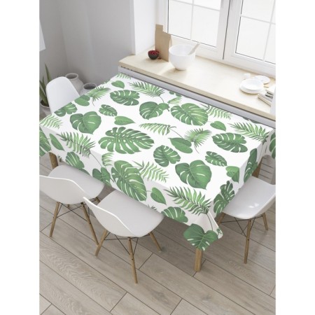 Tables on the table "Fern rain", rectangular, Saten, size 145x180 cm