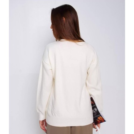 Women's sweater, milk color, size 44-50 (One size)-3