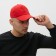 Monophone baseball cap, size 58, red color