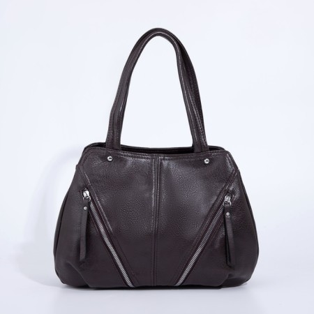 Bag-tout on lightning, brown color