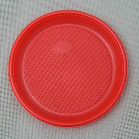 Disposable dessert plate, d = 16.5 cm, red color-1