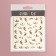 Nail stickers "petals", golden color