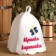 Bath cap with an applique "Irinka-picture"