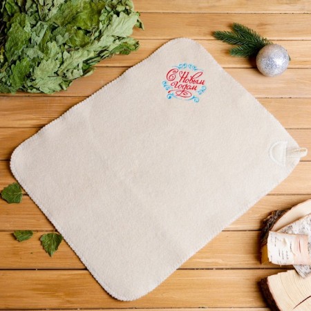 Set "New Year's Park" hat, rug, mitten-4