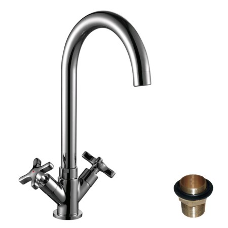 Rossinka RS39-72U shell mixer, two-handed, with 321mm rotary light, chrome
