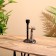 Giraphic candlestick Aluminum 12.5x9.5x26 cm