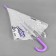 Children's umbrella "unicorn", purple, d = 90 cm