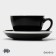 Coffee steam porcelain Magistro Coffee Time, 2 objects: a cup 300 ml, a saucer d = 15.5 cm, black color