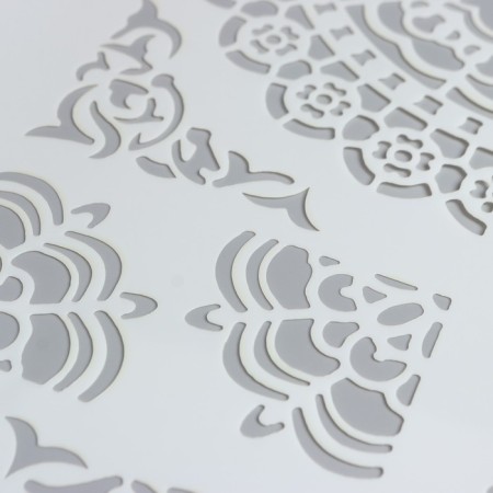 Plastic stencil "openwork mehendi" 29.7x21 cm-1