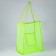 Bag Schoper beach, grid, 41x32x26 cm, green color