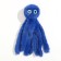 A toy for cats "octopuses" from artificial fur, up to 19 cm, blue