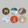 New Year Stick Paper "New Year's toys" d = 2.5 cm 252 pcs in the roll