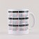 New Year's ceramic "calendar" mug, 320 ml, white color