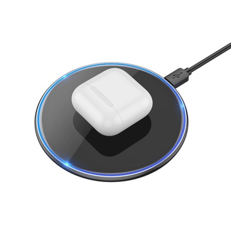 Wireless charger Hoco CW6 Pro, PD/QC 15 W 2 A, black-2
