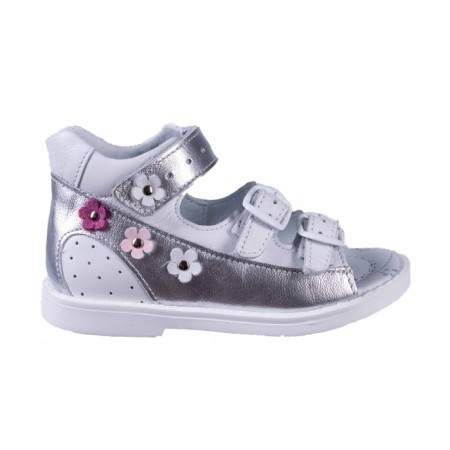 Baby sandals, size 30, silver color-1