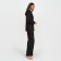 Female pajamas (shirt and trousers) kaftan "triangles" color color black, size 52-54