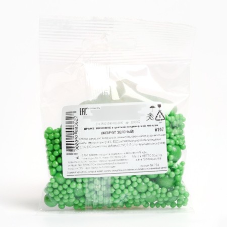Sprinking confectionery soft: green, 50 g.-5