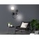 LED LED wall -mounted lamp with an interchangeable Ambrella Light, Linetech, FL66389, G9, GU10, 4 W, 300LUM, 4200K, black, white matte color