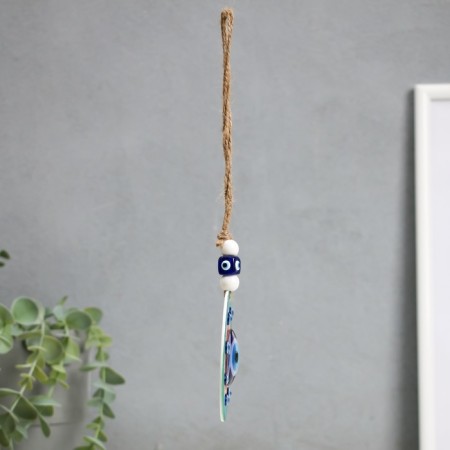 Suspension from the evil eye "From the evil eye. Flower-Mandala" 14x8x1.5 cm-2