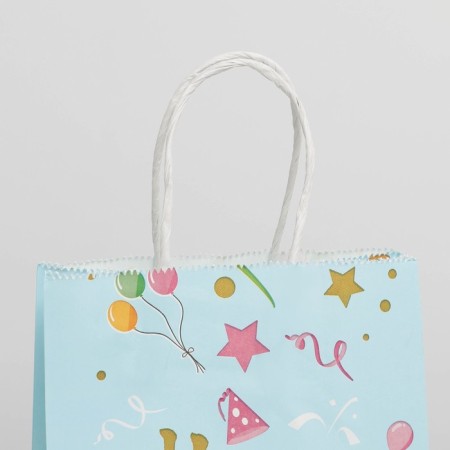 Gift package, packaging, Happy Birthday Blue, 21 x 15 x 8 cm-2