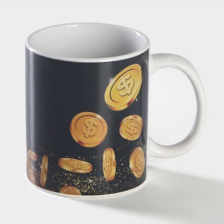Homeleon mug ceramic shade "Kran", 350 ml, black color-2