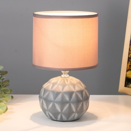 Briana table lamp E14 40W gray 15x15x25 cm Risalux-1