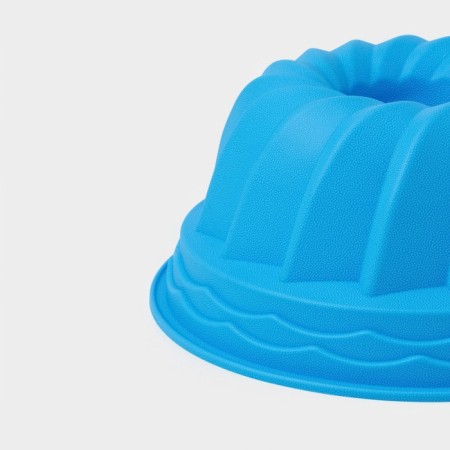The form for baking the share "German cupcake. Custard cookies ", silicone, 23 × 10 cm, blue color-3