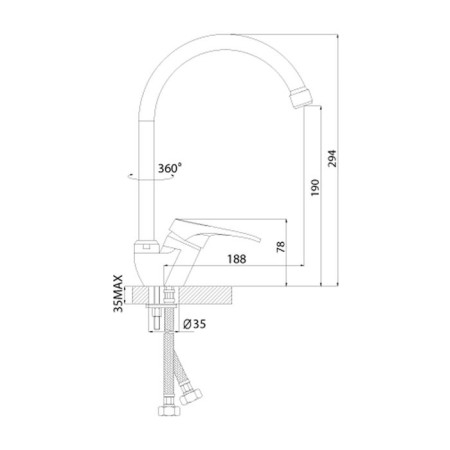 Rossinka B35-23 kitchen mixer-1