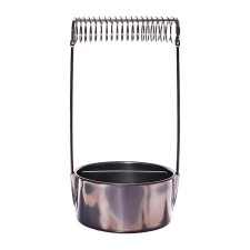 Busmail for art brushes, metal, with a holder, height 4.9 cm