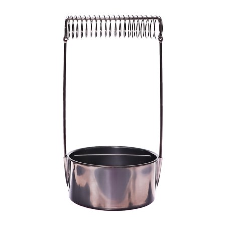 Busmail for art brushes, metal, with a holder, height 4.9 cm