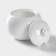 Porcelain sugar tower with a Wilmax olivia lid, 540 ml, white color