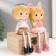 Souvenir Polystone "Bucks in the cap and a girl with a bow" dl. legs, set 2 pcs 6x7x17 cm
