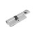 Cylinder mechanism, 80 mm, with a turntable, English key, 5 keys, chromium color