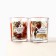 Candles in a glass of New Year's "Happy New Year", set, 2 pcs., Cherry aroma